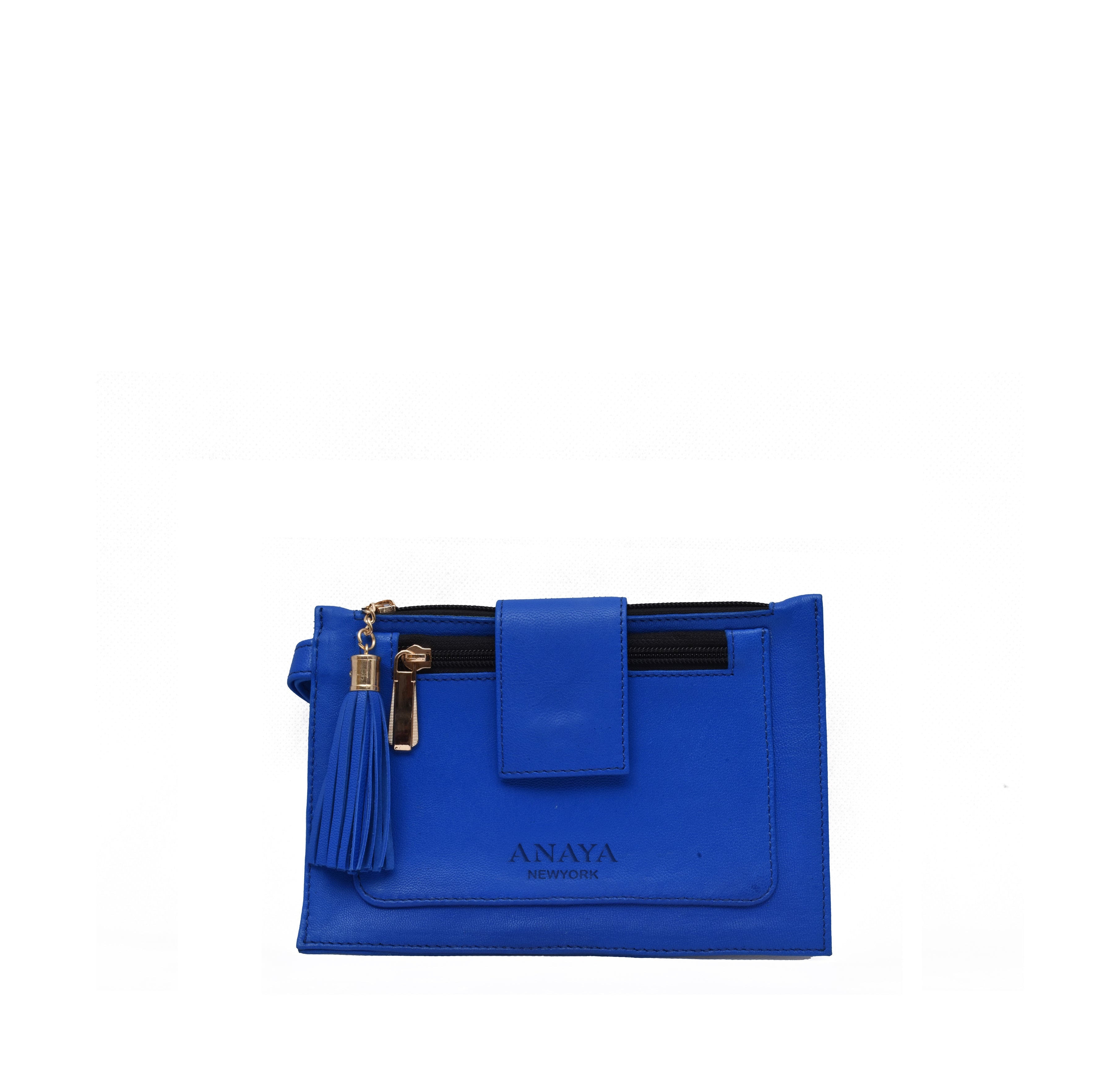 Anaya Newyork Handmade Blue Leather Women Wallet